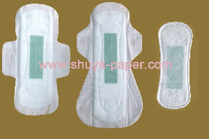 Feminine Hygiene Pads with High Tech Active Oxygen Anion Chip